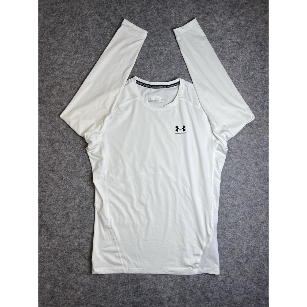 Under Armour Compression Top Long Sleeve T-Shirt White Men's Size 2XL So Soft